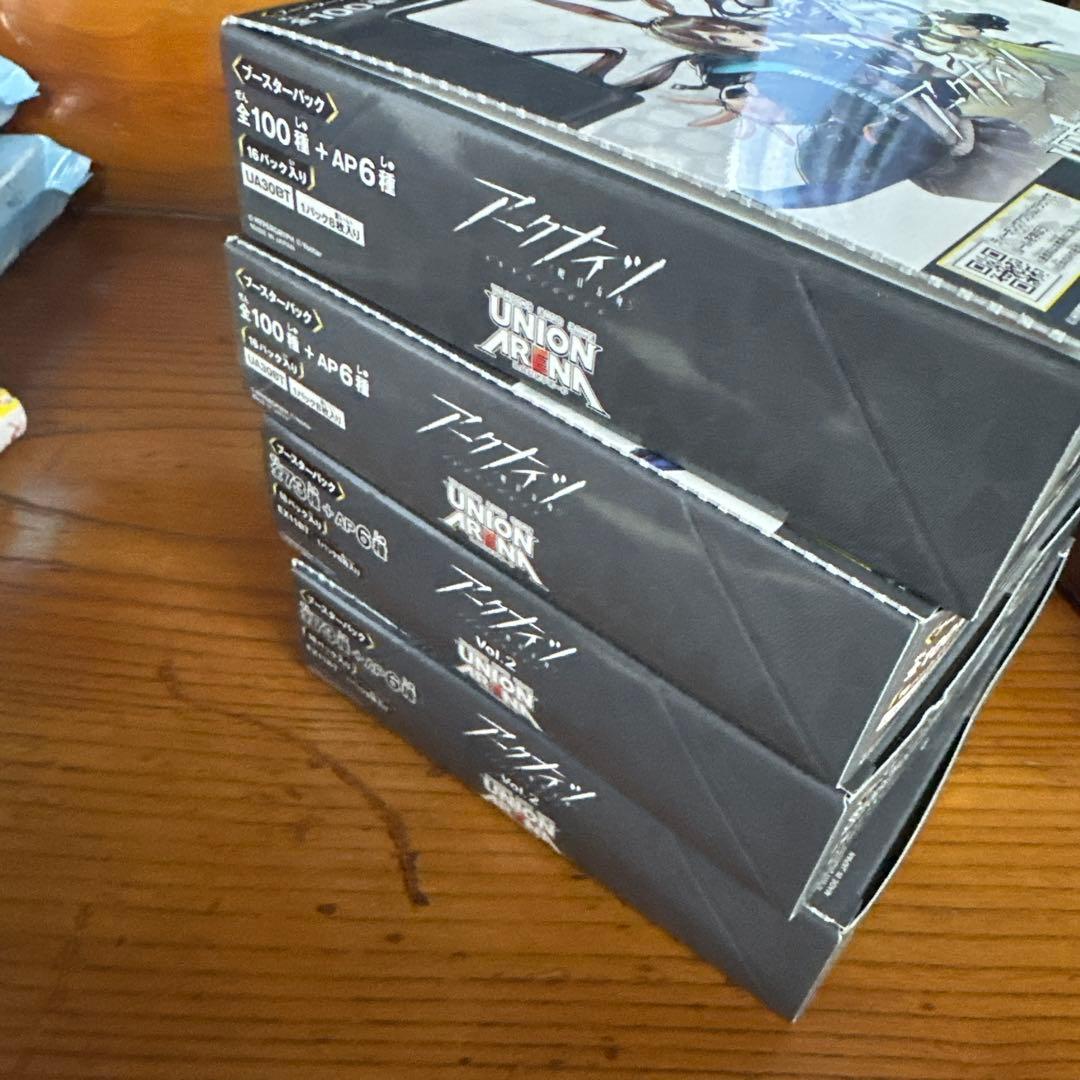 新品未開封ユニオンアリーナ アークナイツ　　　　　　　　4BOX 未開封テープ付