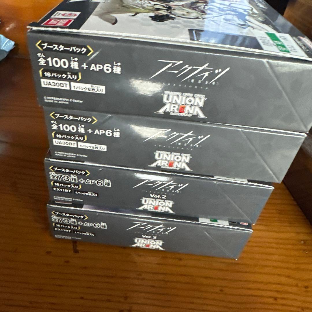 新品未開封ユニオンアリーナ アークナイツ　　　　　　　　4BOX 未開封テープ付