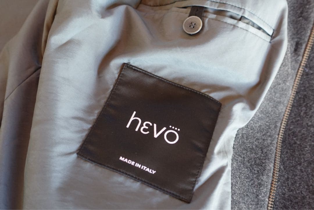 未使用イーヴォ ダッフルコート グレー　ロング フード アウター　サイズ50