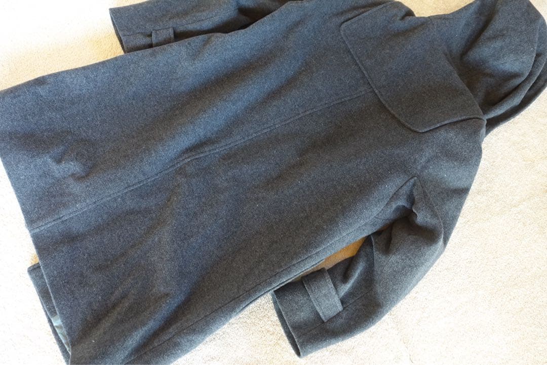 未使用イーヴォ ダッフルコート グレー　ロング フード アウター　サイズ50