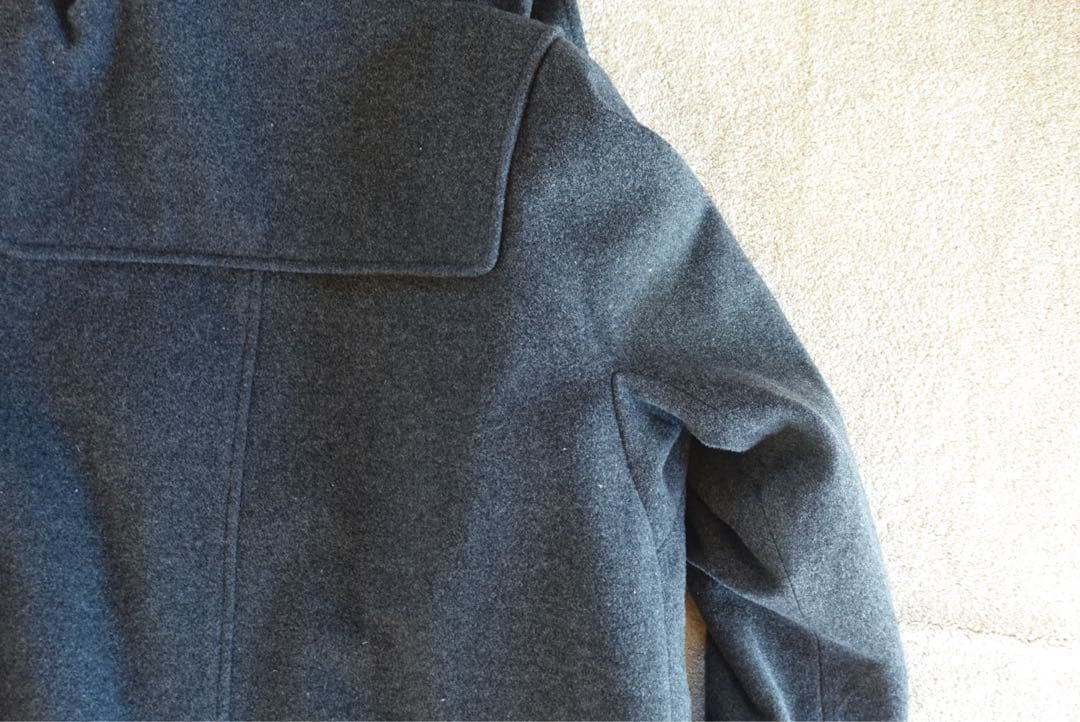 未使用イーヴォ ダッフルコート グレー　ロング フード アウター　サイズ50