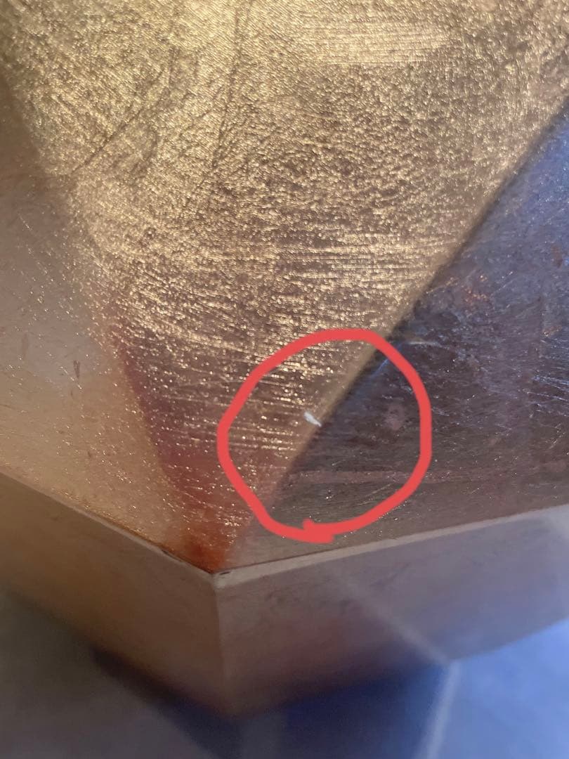 【最終値下】Francfranc ダイヤモンドテーブル ゴールド