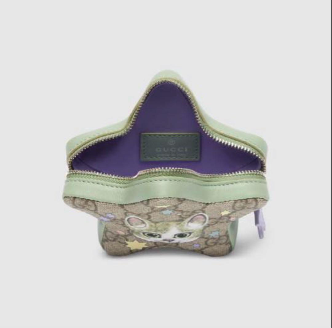 （新品未使用）ヒグチユウコ GUCCI 星型ポーチ 日本限定　ペーパーチャーム付