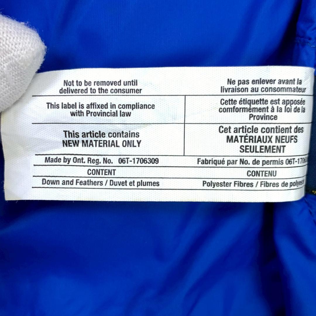 ポロラルフローレン ダウンベスト ビッグポニー 星条旗ワッペン 青 L　D863