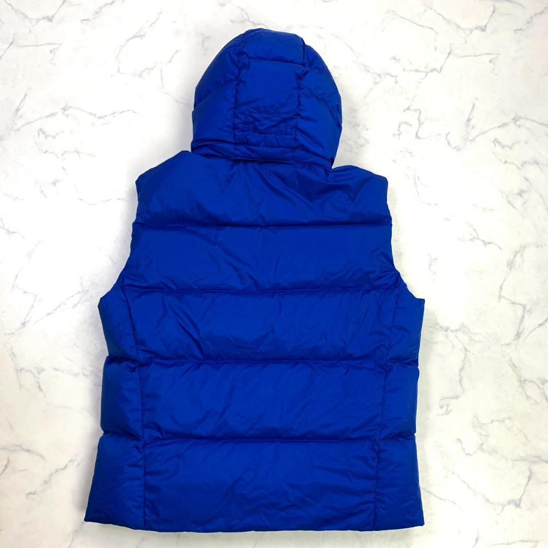 ポロラルフローレン ダウンベスト ビッグポニー 星条旗ワッペン 青 L　D863