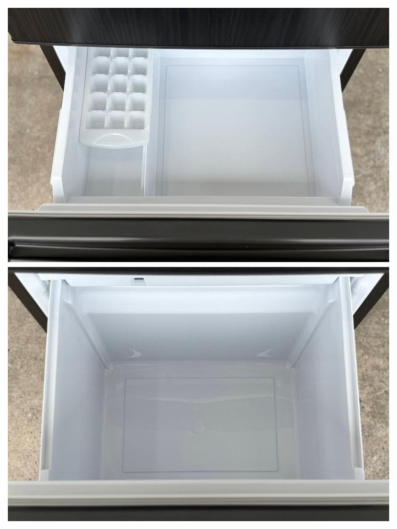 アクア 2ドア冷蔵庫 201L 右開き AQR-20E2(K) 2023年製