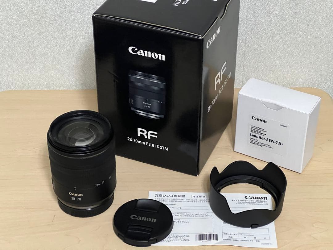CANON RF 28-70mm F2.8 IS STM レンズフード付