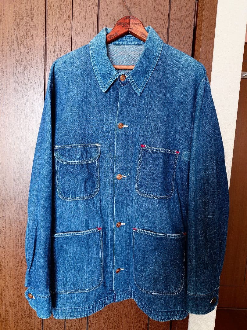 60-70s ブルーベル ラングラー インディゴデニム カバーオール サイズ44