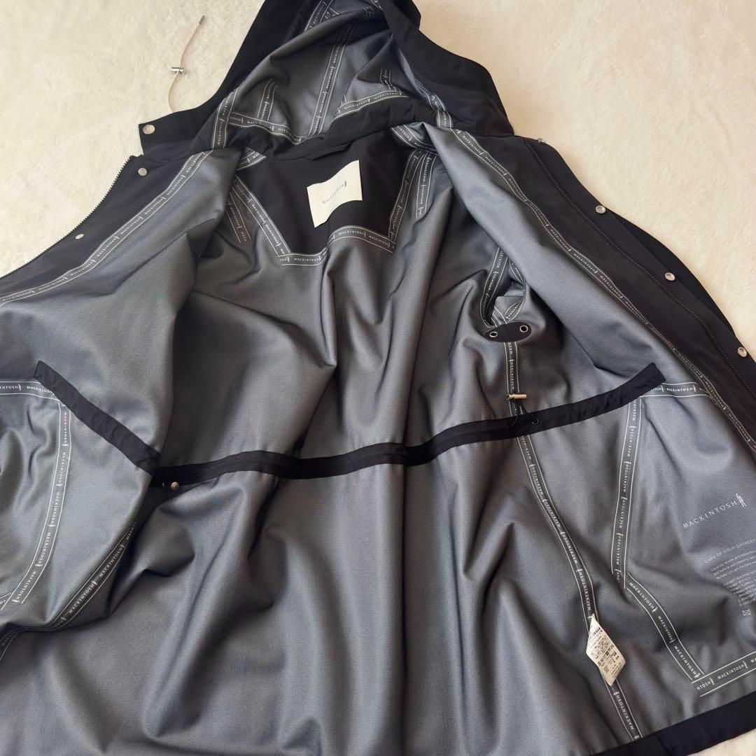 美品　マッキントッシュ　ウールショートモッズコート　マウンテンパーカー　黒　F