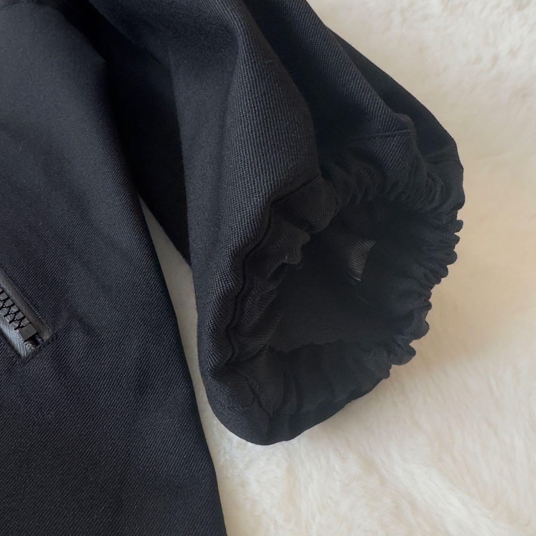 美品　マッキントッシュ　ウールショートモッズコート　マウンテンパーカー　黒　F