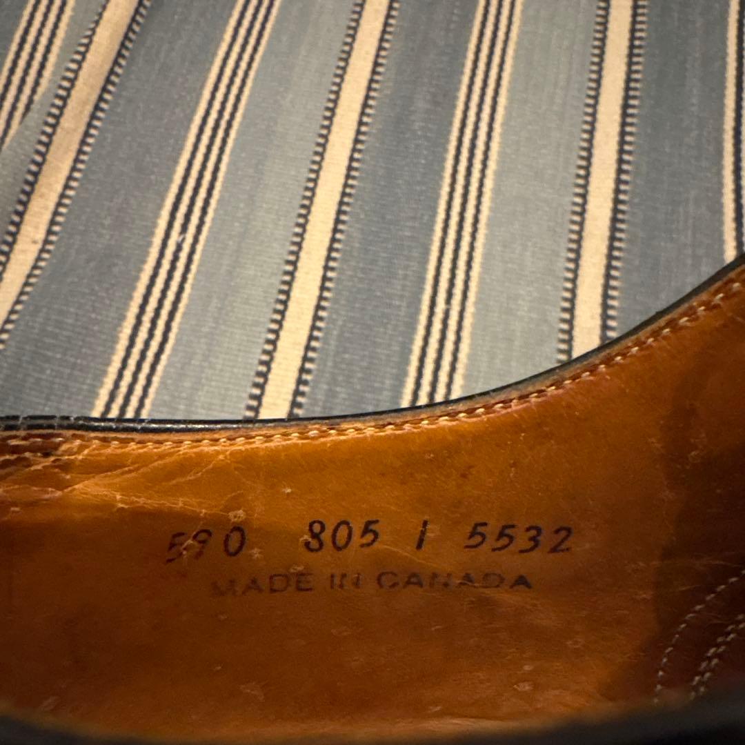 ストレートチップ　サービスシューズ　9E