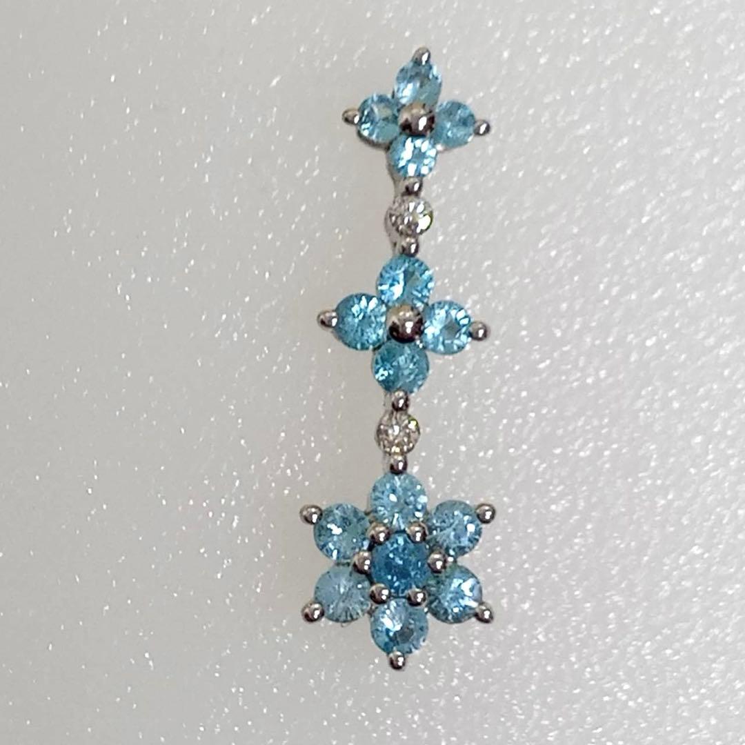 K18WG 世界三大希少石パライバトルマリンペンダントトップ　カード鑑別書