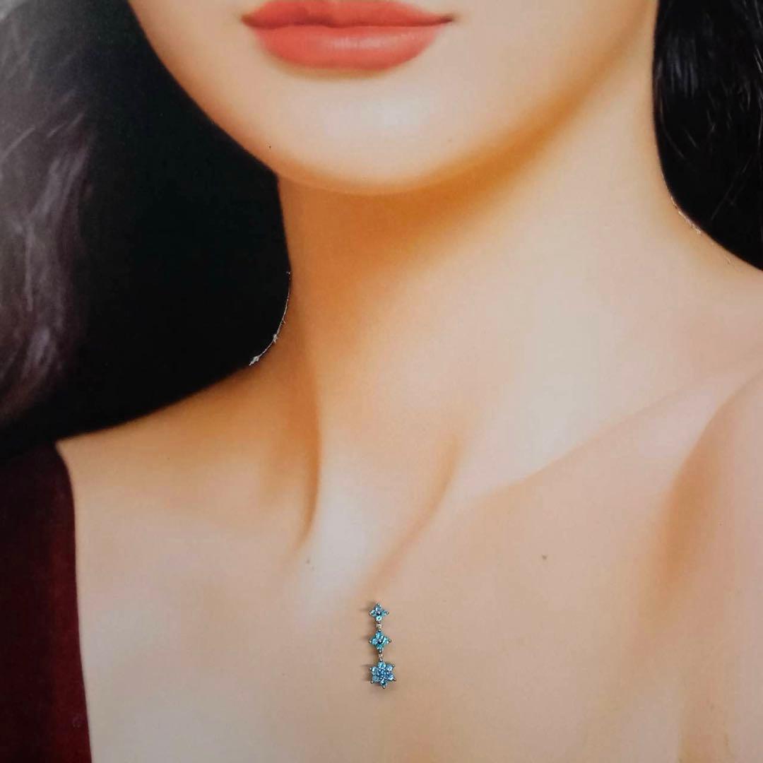 K18WG 世界三大希少石パライバトルマリンペンダントトップ　カード鑑別書