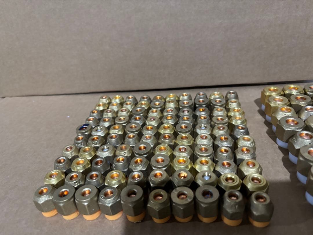 エアコン用フレアナット 2分100個3分100個