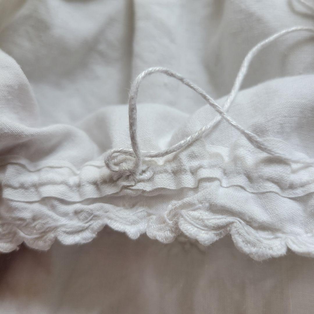 フランス　アンティーク　ワンピース　リネン　D