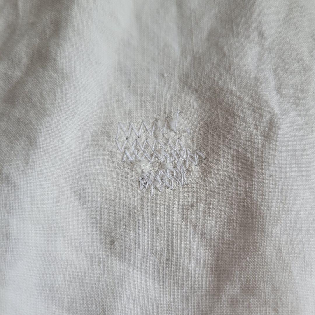 フランス　アンティーク　ワンピース　リネン　D