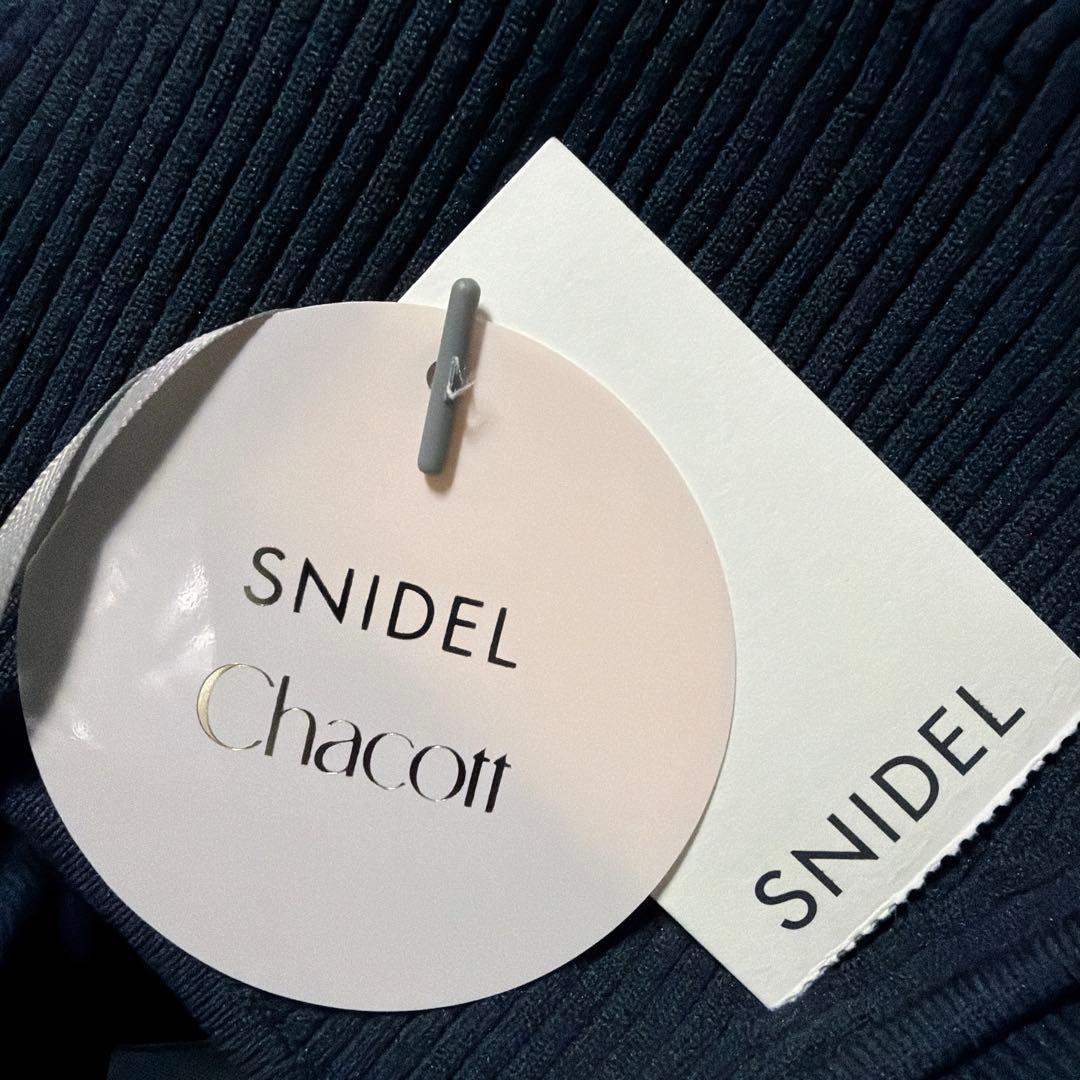 snidel Chacott ニット×チュールコンビワンピース