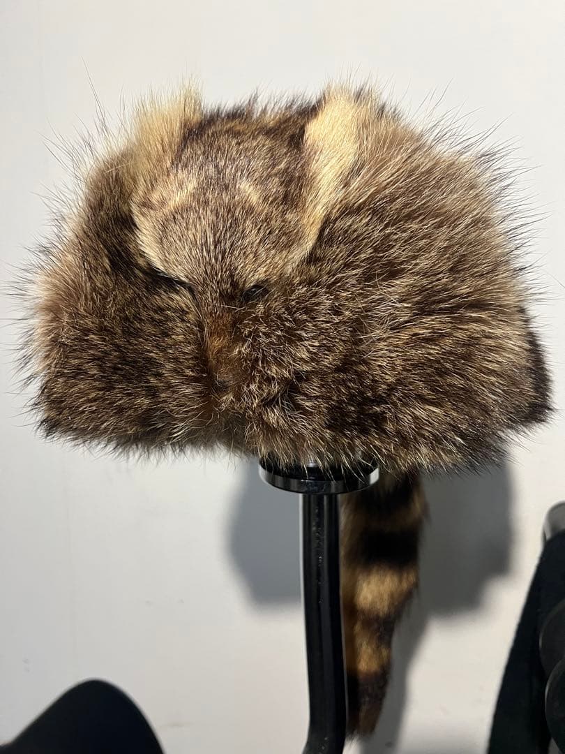 CA4LA リアルファー　ファー製動物頭部デザイン帽子　ロシアンハット