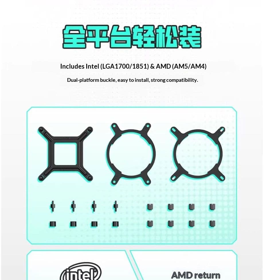 PC用ファン・クーラー GOLDENFIELD PRISTIME VISION LIQUID 360