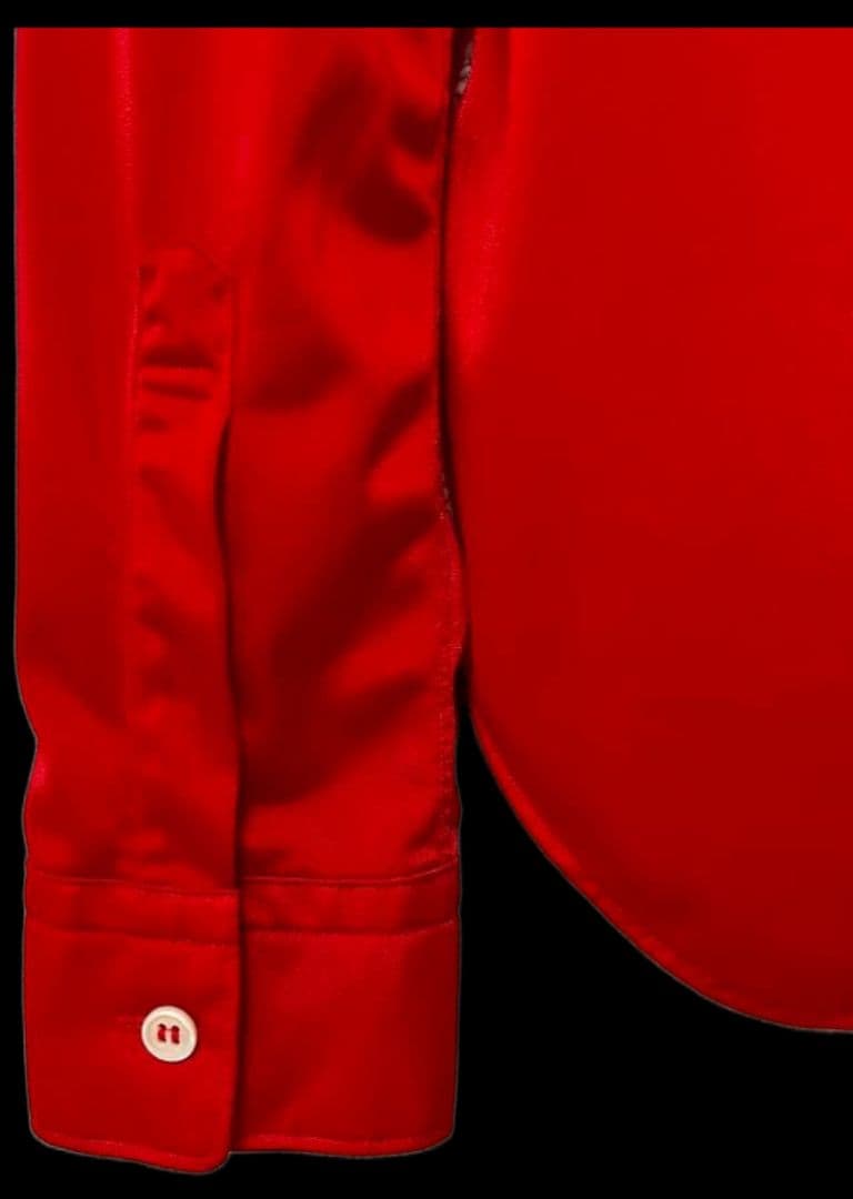 超美品AD2021 コムデギャルソン(コムコム)ポリエステルとろみシャツ