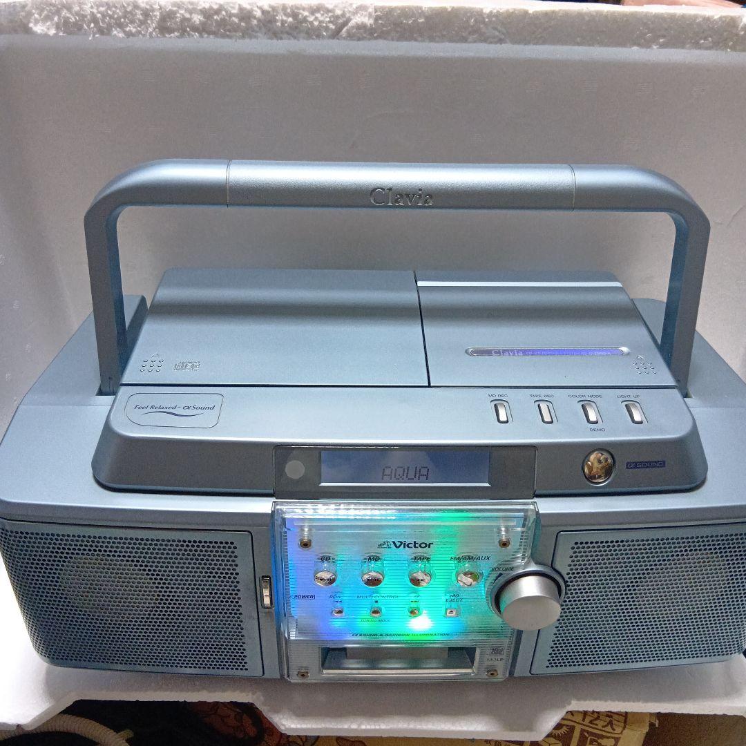 Victor Clavia CD/MDポータブルシステムRC-ZX25MD-A