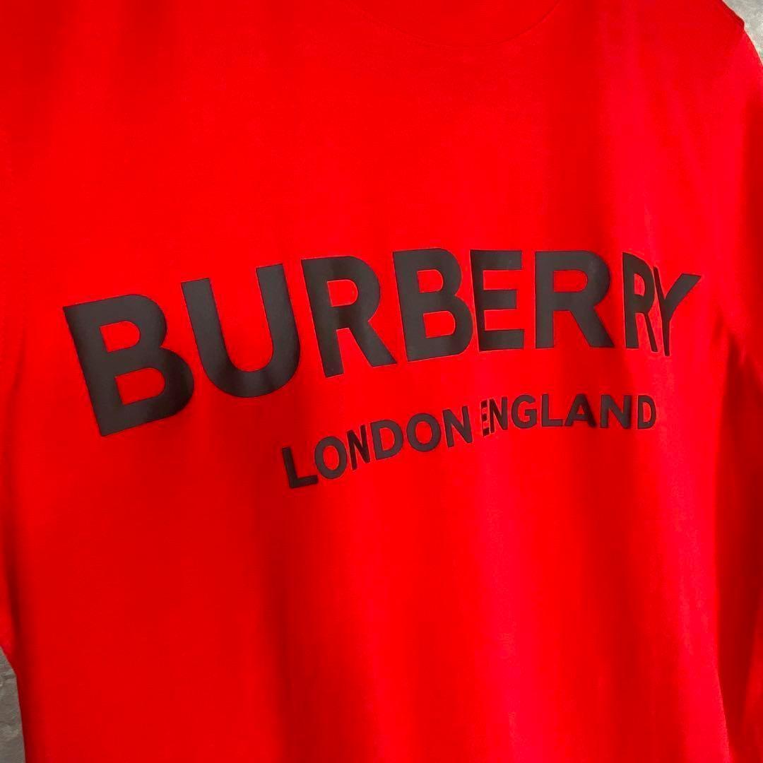 『BURBERRY』バーバリー (S) クルーネック半袖Tシャツ