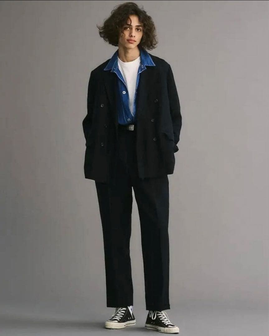 パンツ A.PRESSE / Wide Tapered Trousers / 23SS