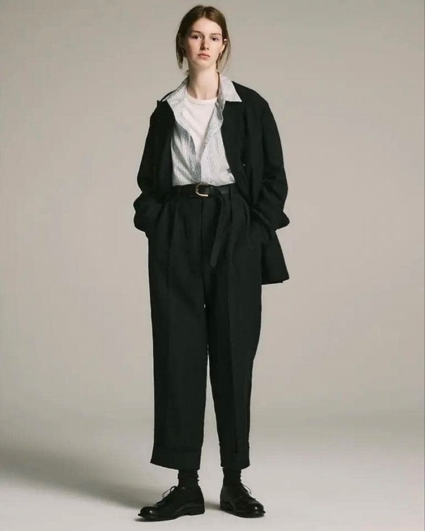 パンツ A.PRESSE / Wide Tapered Trousers / 23SS