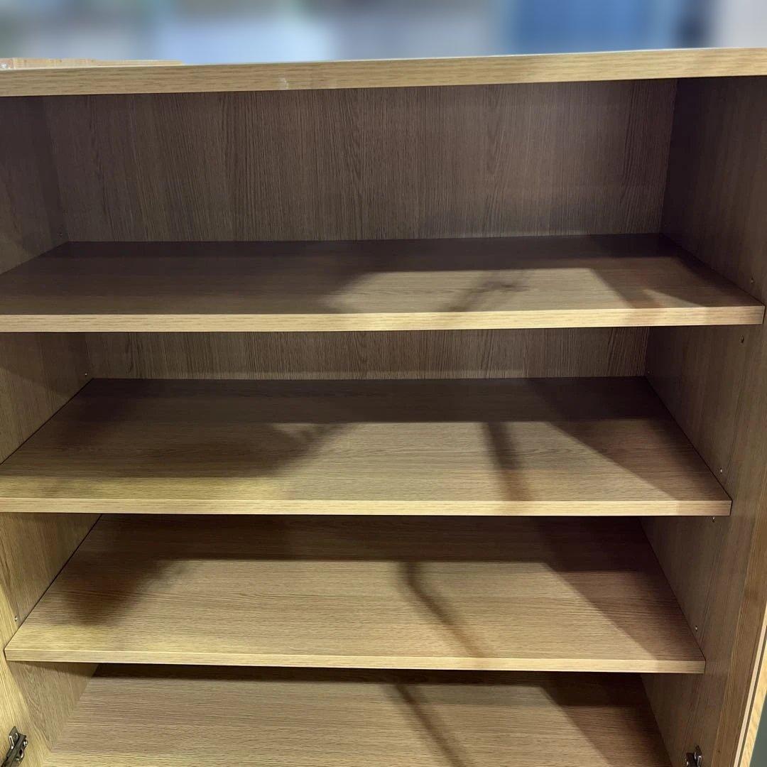 【MUJI 無印良品】◇◆食器棚◆◇木製◆◇耐震ラッチ付き◆◇タモ材