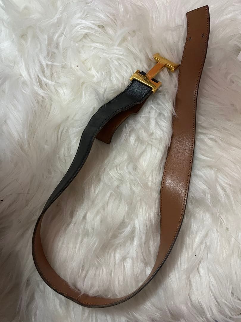 HERMES コンスタンス Hバックル リバーシブル レザー ベルト