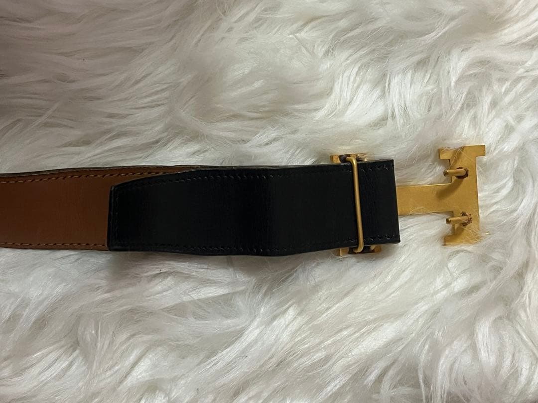 HERMES コンスタンス Hバックル リバーシブル レザー ベルト