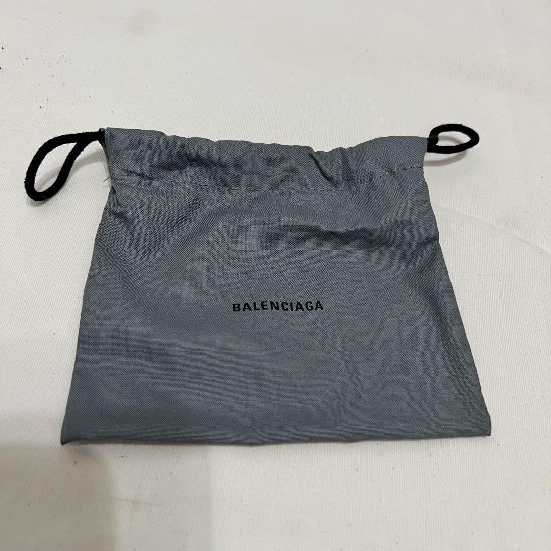 BALENCIAGA ブラック レザー キーケース