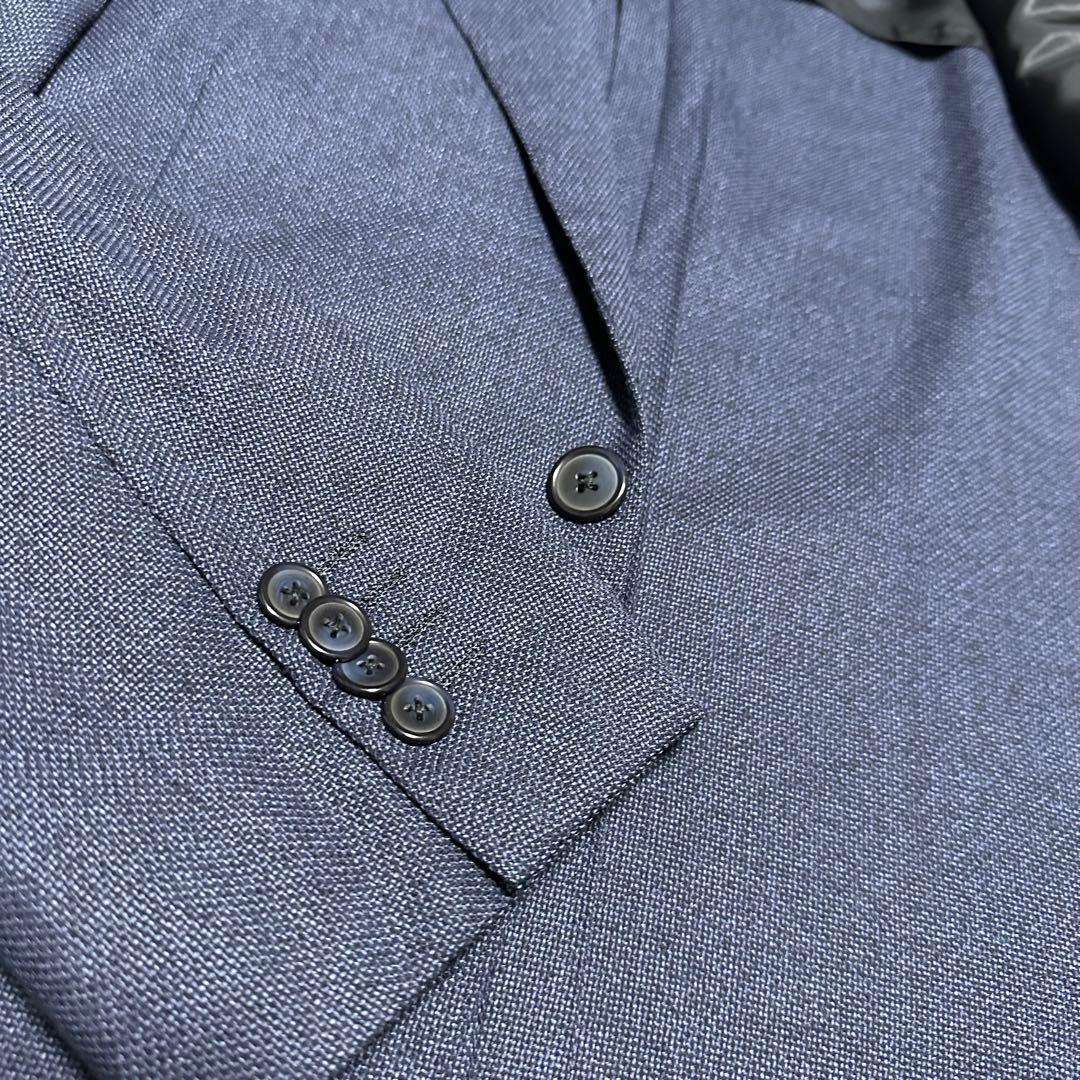 未使用級美品　シップスSHIPS レダ　ネイビージャケット　鹿の子　サイズ50