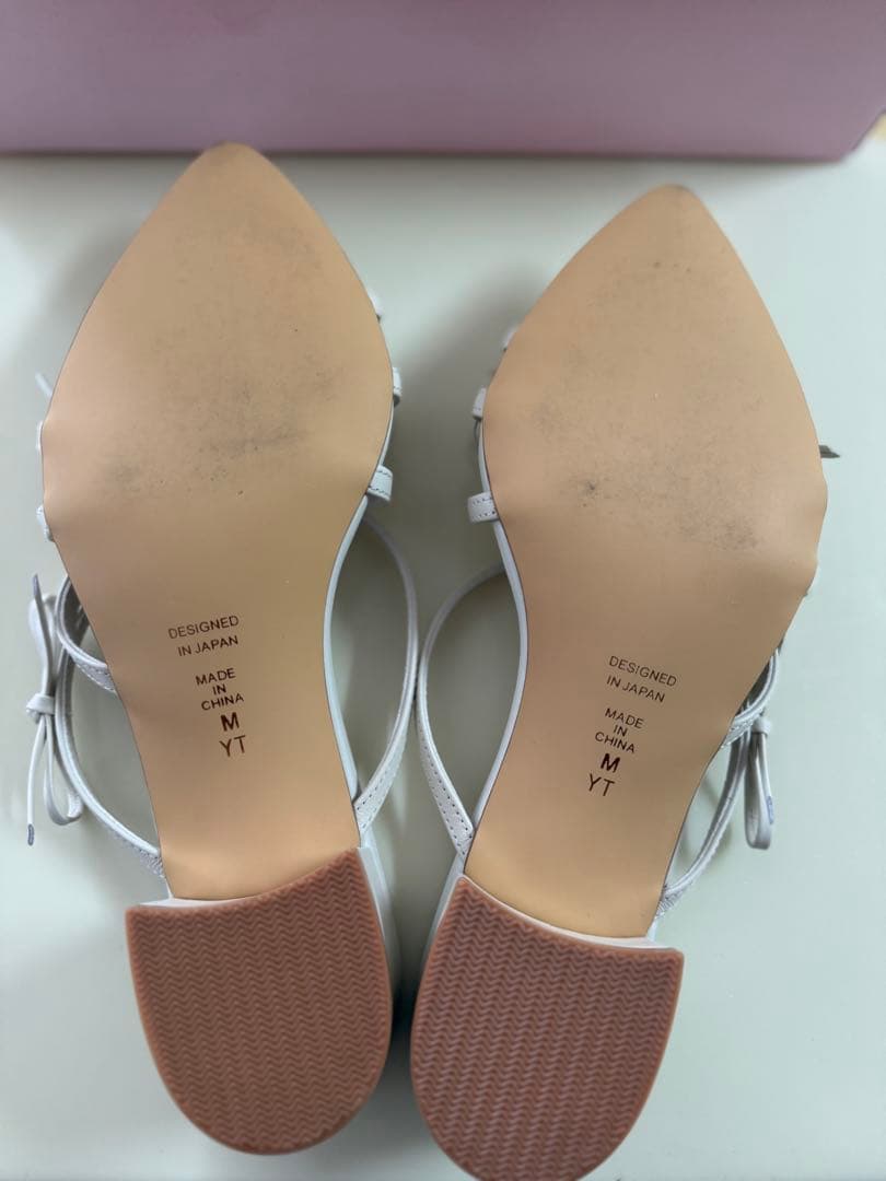 【美品✨】DIANA ダイアナ　ストリングミュールサンダル　リボン　Mサイズ