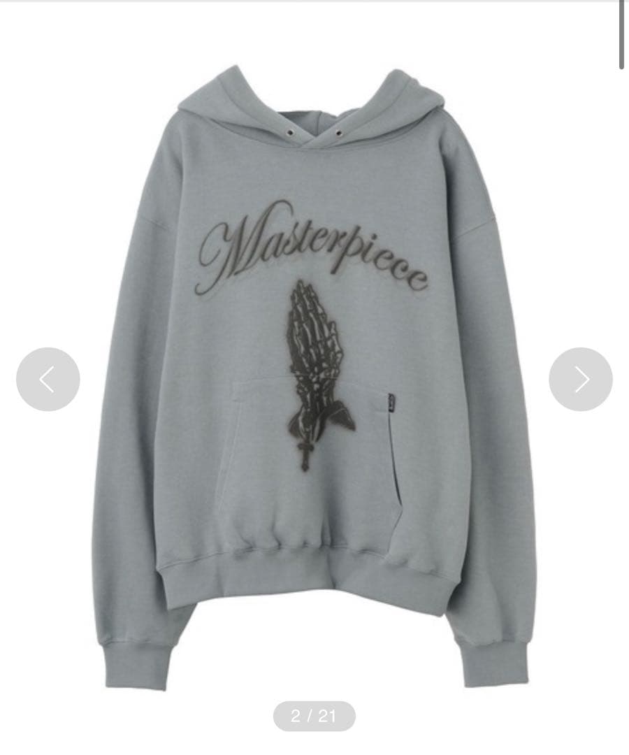 sculptor Praying Hoodie(Ash sage)セットアップ