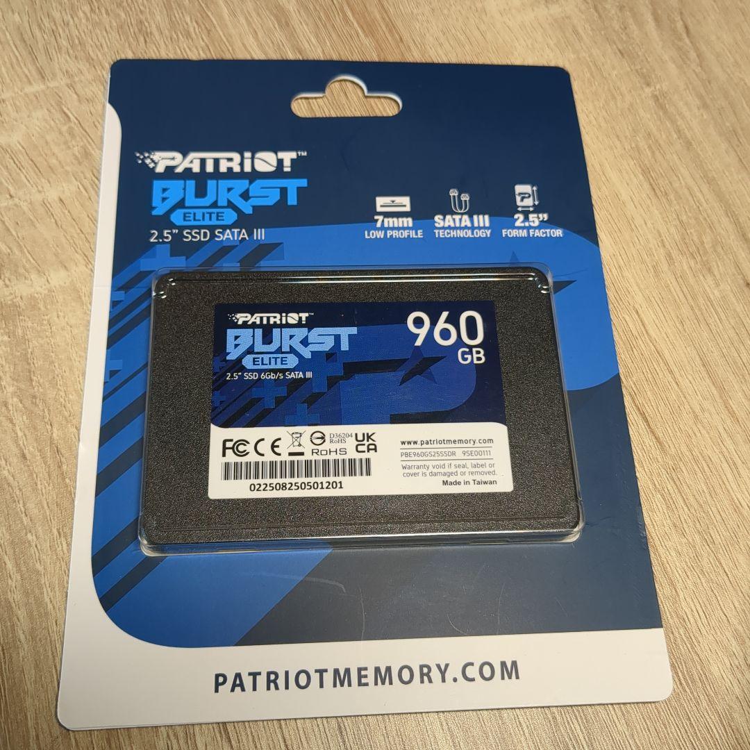 PATRIOT Burst Elite 960GB SSD 2.5インチ