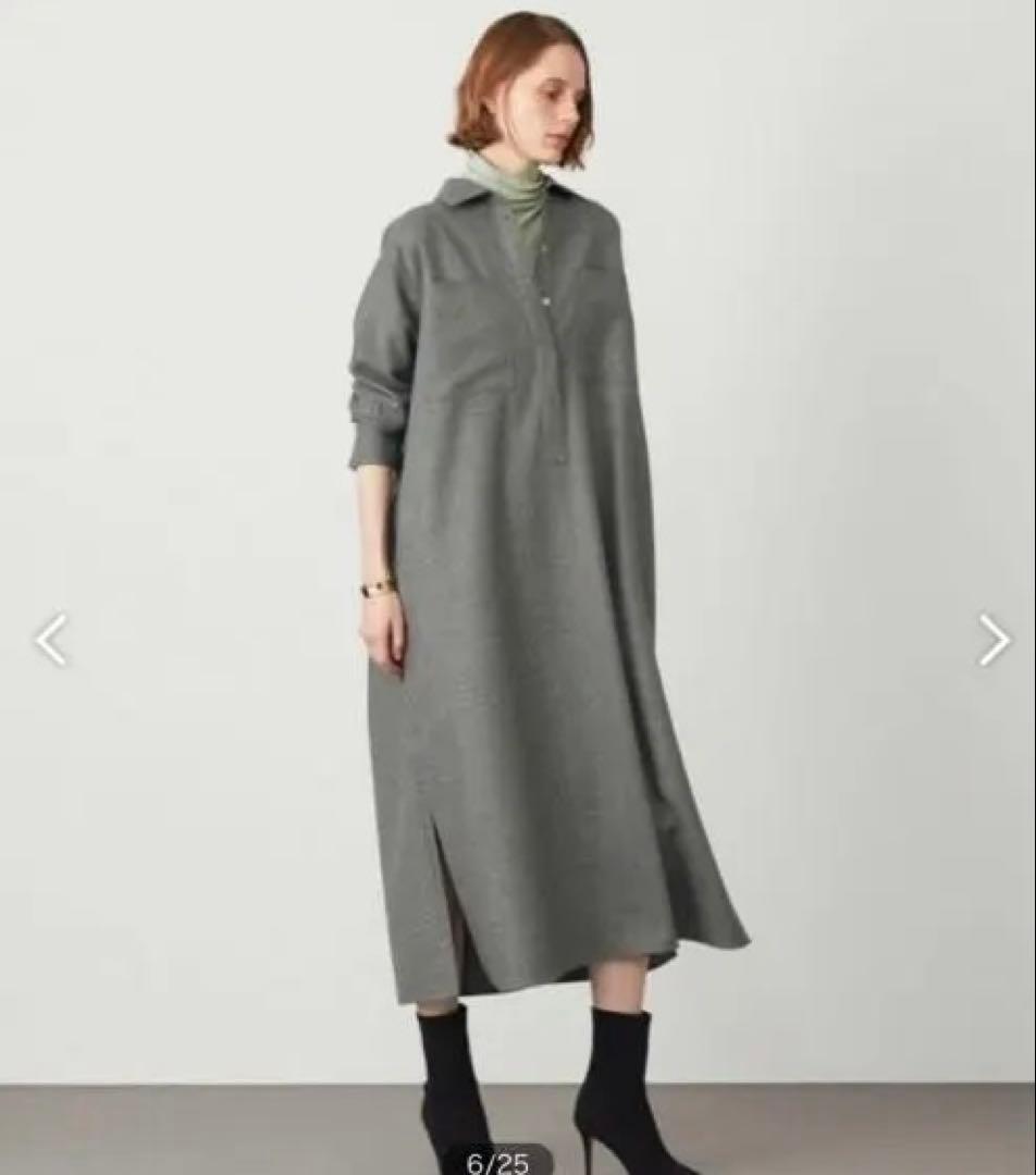 ベイジ beige GIEN シャツドレス グレー 新品 2サイズ