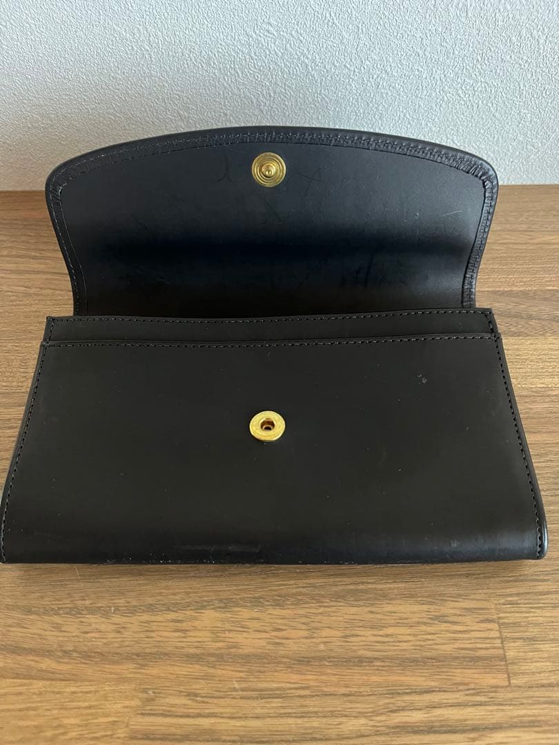 【極美品】コーチ エンベロープ 長財布 レザー ブラック 箱付き 4847