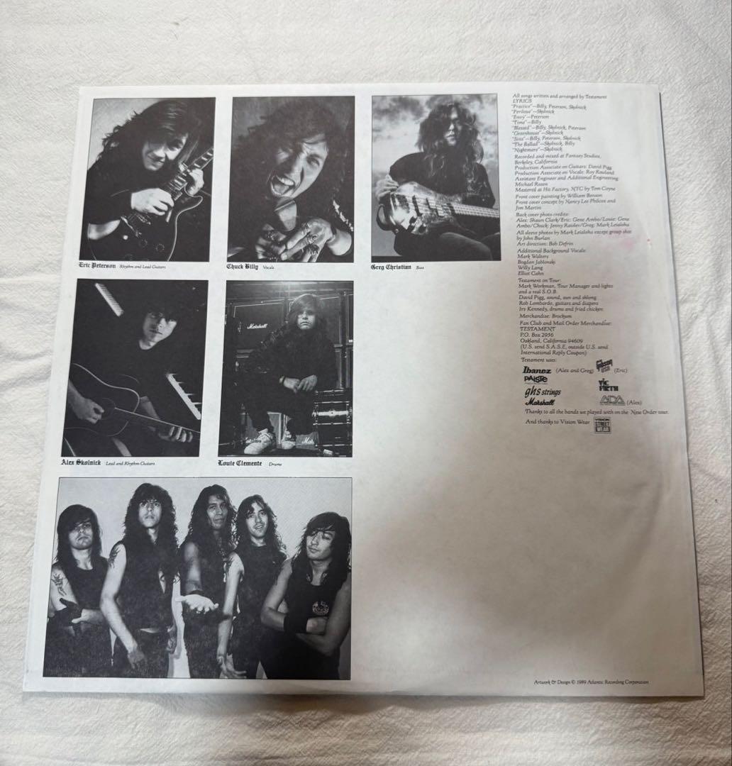 洋楽 TESTAMENT / Practice What You Preach /LP