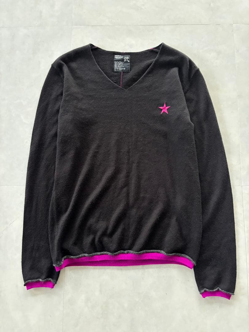 トップス PPFM Star Stitch V-Neck Knit