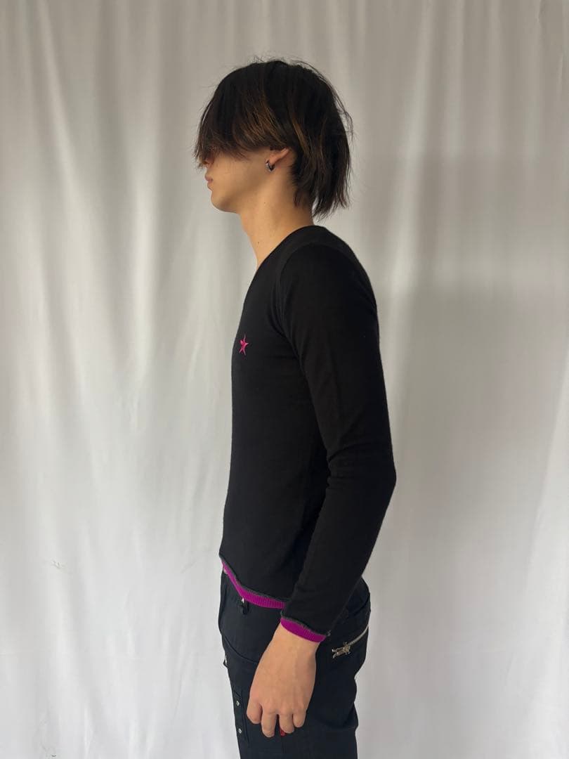 トップス PPFM Star Stitch V-Neck Knit