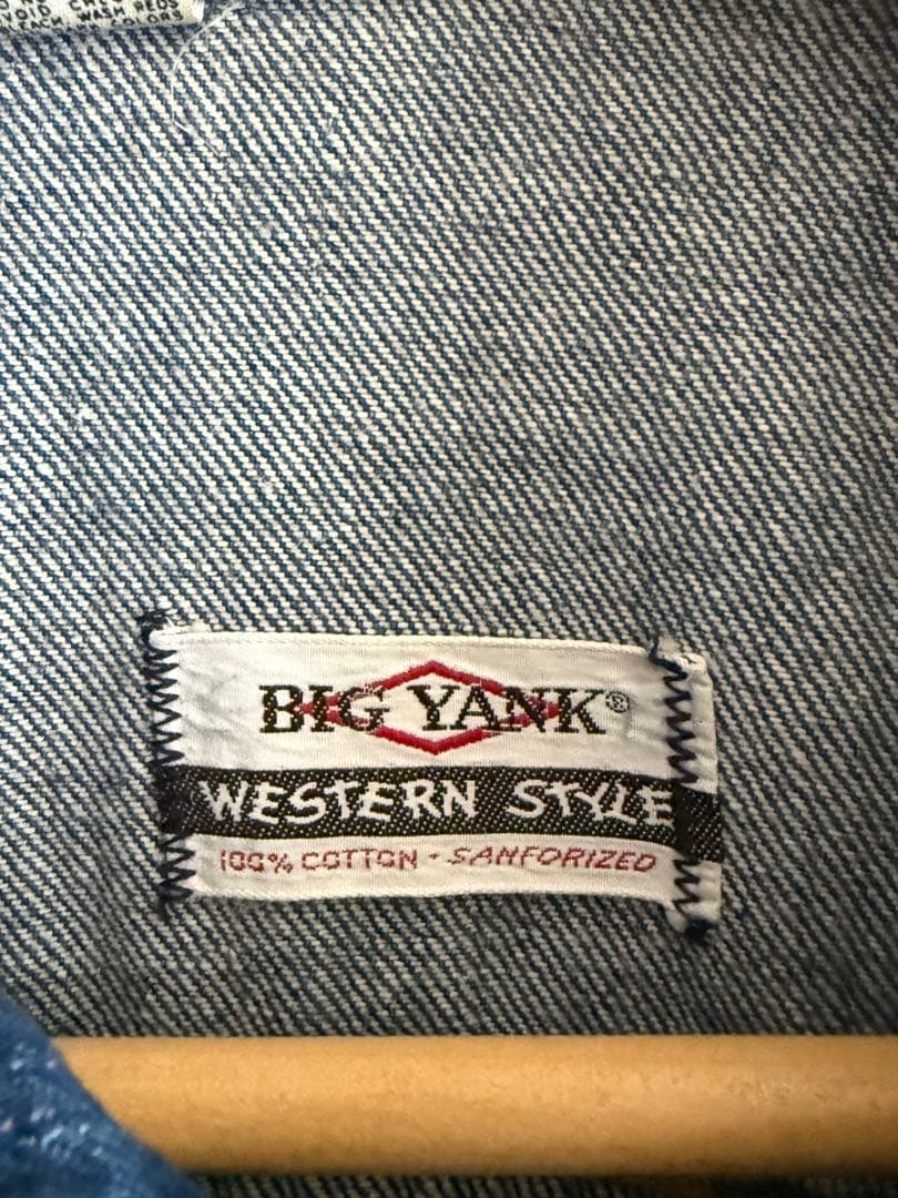BIGYANK ビッグヤンク デニムジャケット ウエスタンスタイル耳付き60年代