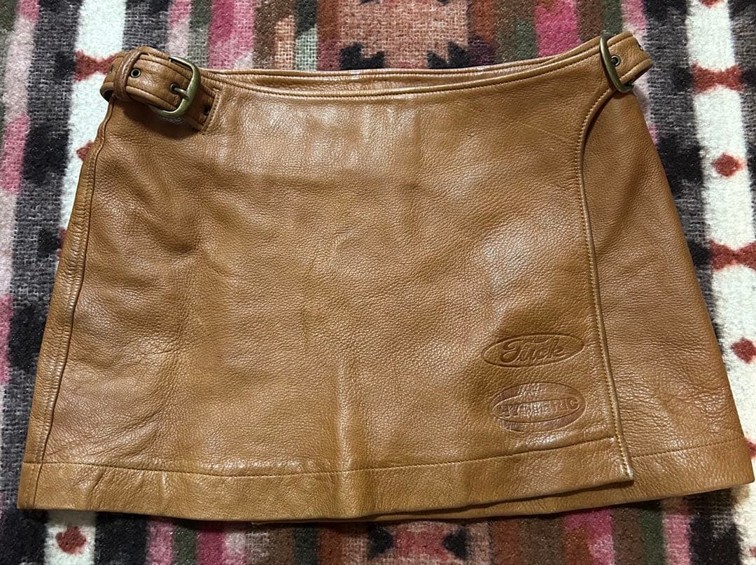 HYSTERIC GLAMOUR レザー　ミニ　ラップ　スカート　レア Y2K