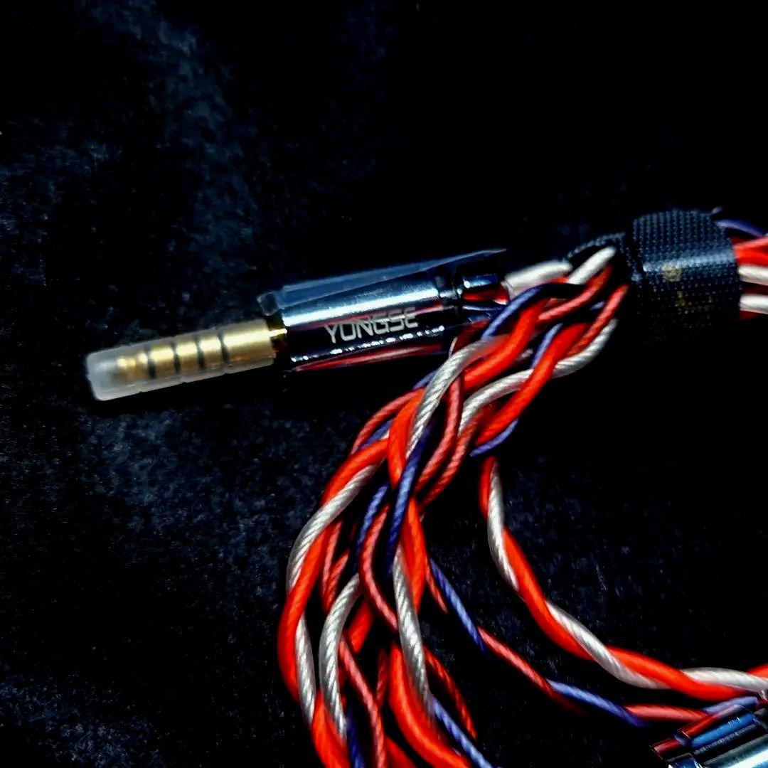 yongse vega 2pin 4.4mm バランス接続　ケーブル