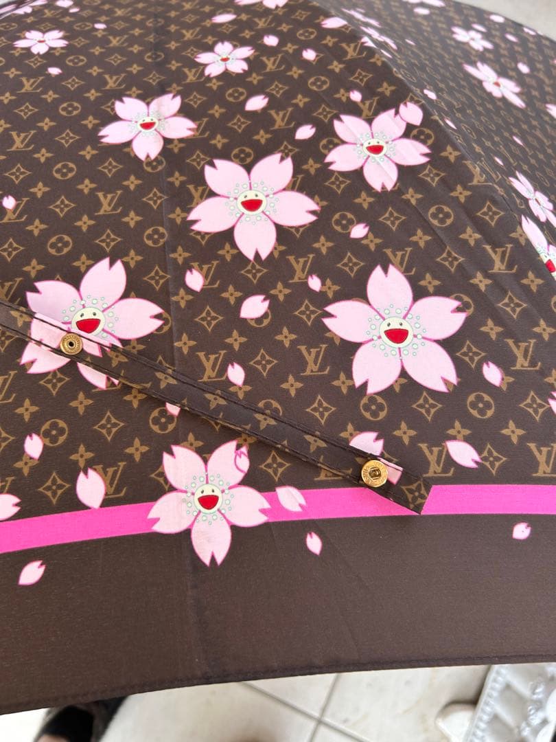 【美品】ルイヴィトン村上隆 チェリーブロッサムコラボ雨日傘