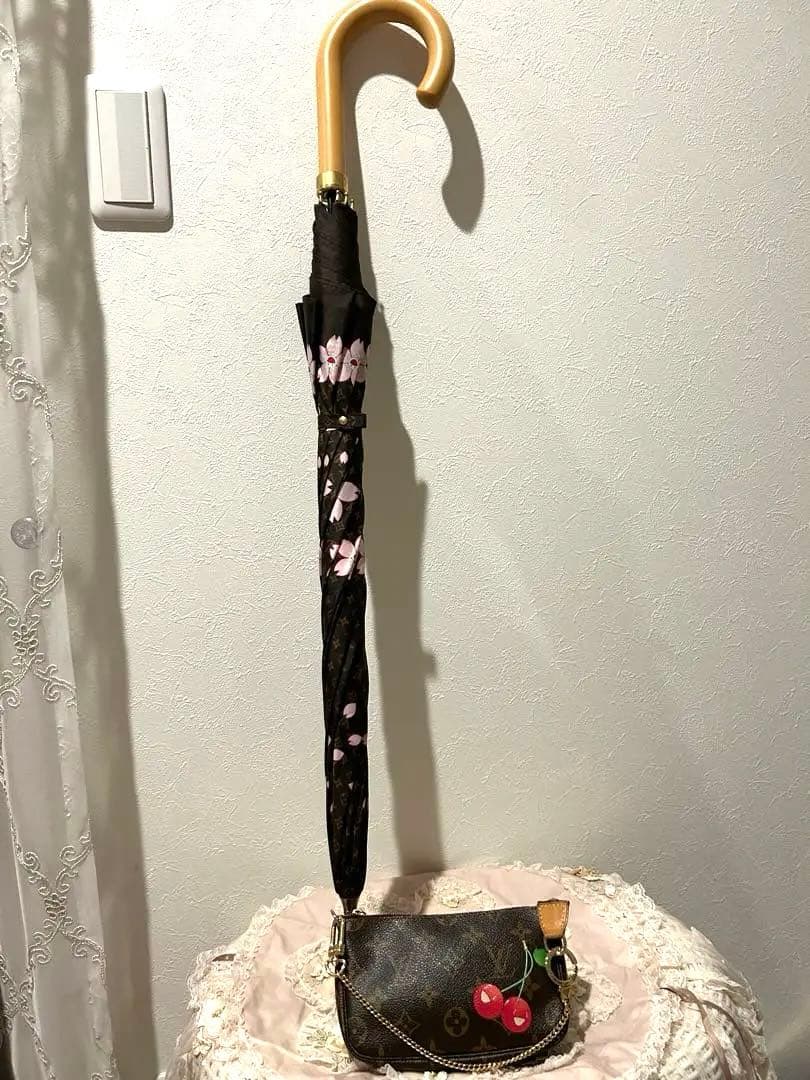 【美品】ルイヴィトン村上隆 チェリーブロッサムコラボ雨日傘