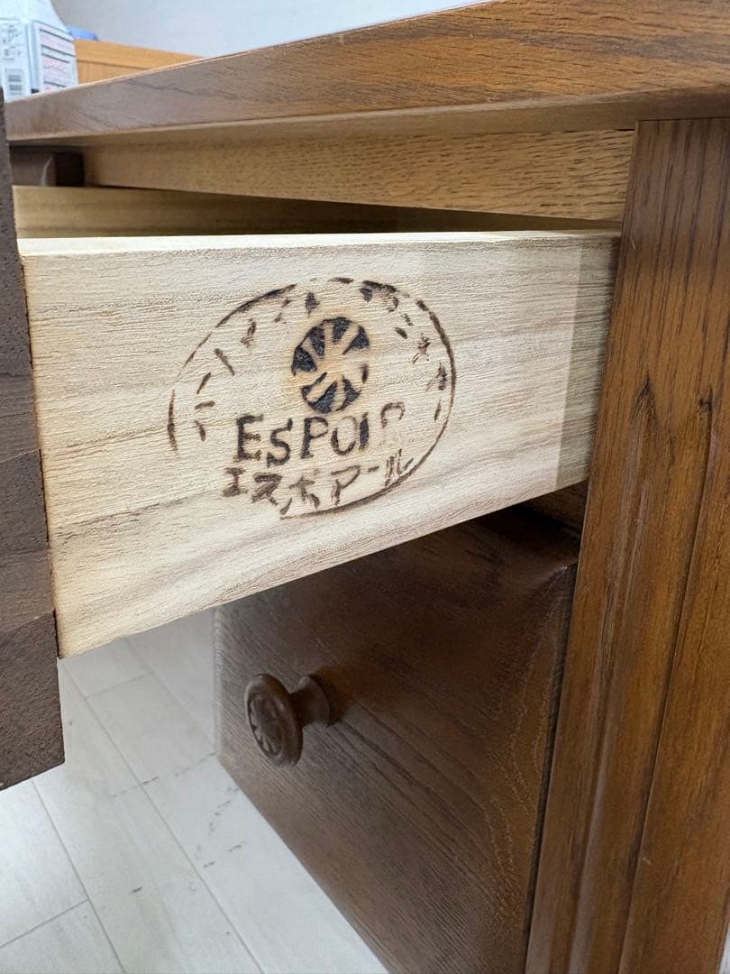 山室家具 ESPOIR エスポアール 学習机 書斎机 楢無垢材