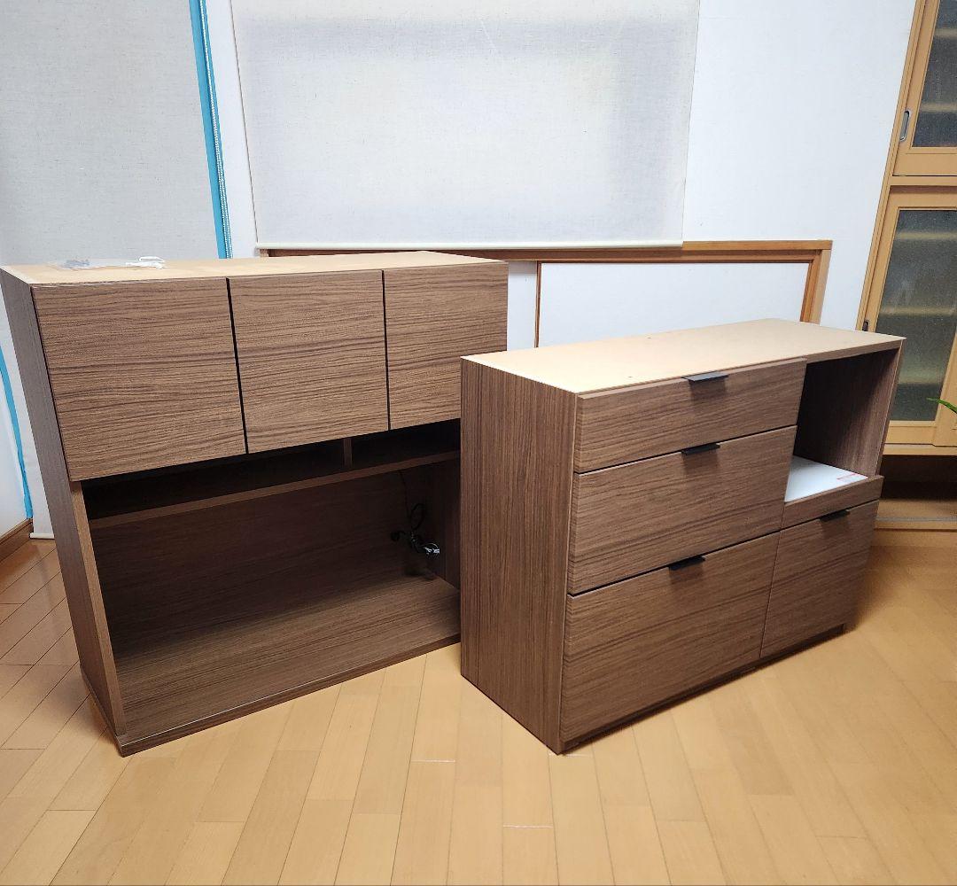 K*Y様 ニトリ【食器棚】エトナミドルブラウン【引き取り限定】未使用に近い美品