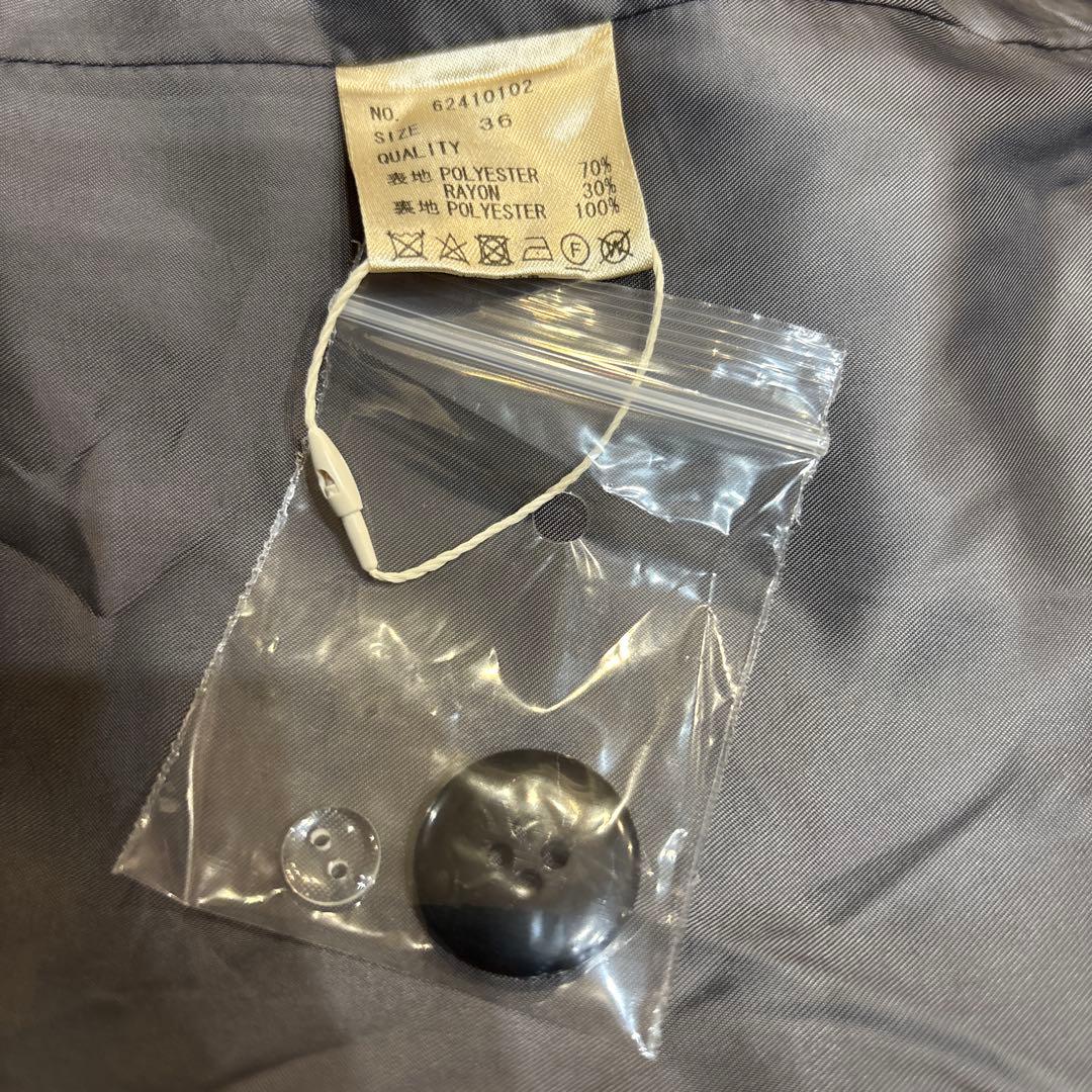 美品【anukeアンヌーク】ツイルオーバージャケット　グレー　36