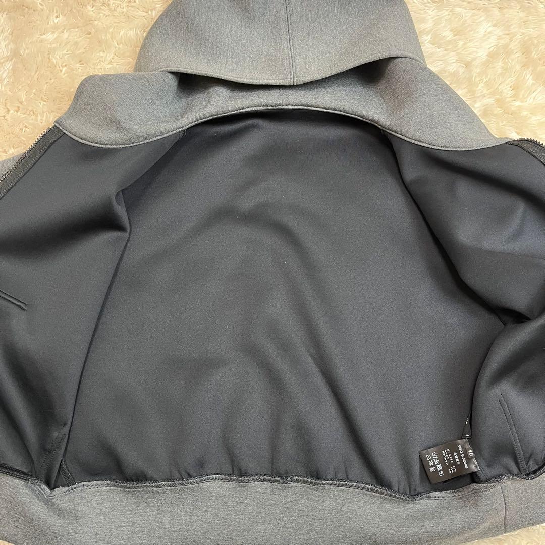 【美品】デイジーリン　DAISY LIN パーカー　ボンディング風　グレー　40